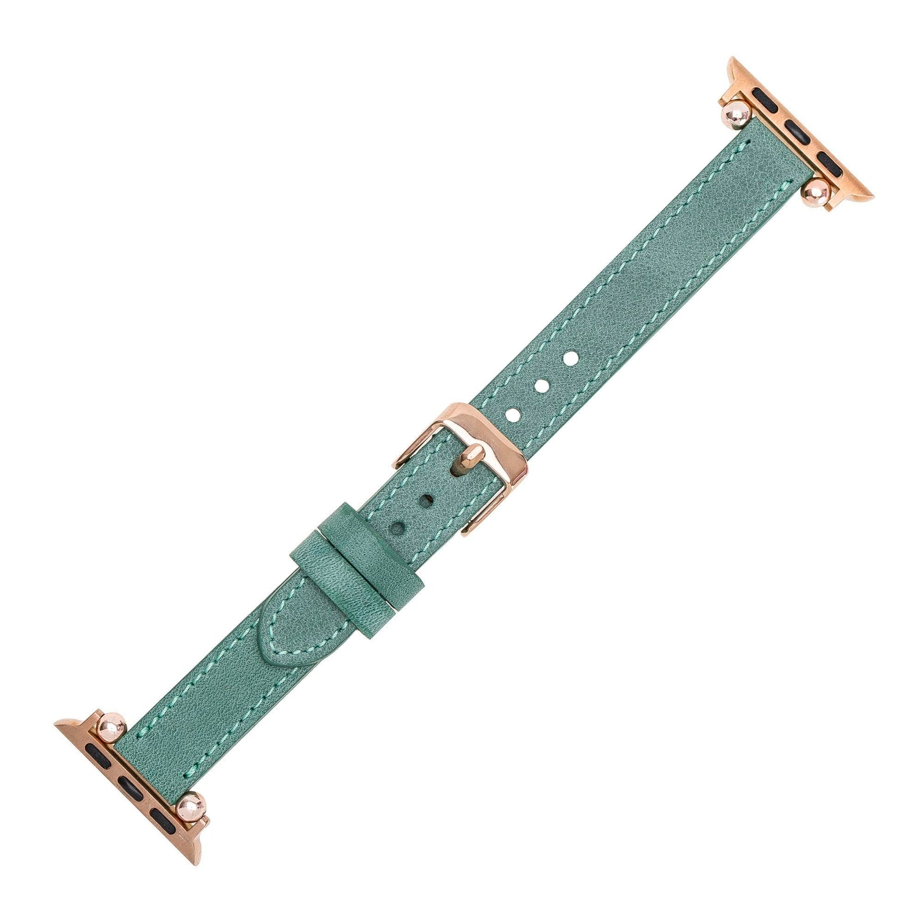 Nahthaftes Apple-Watch-Armband aus echtem Leder im Ferro-Stil
