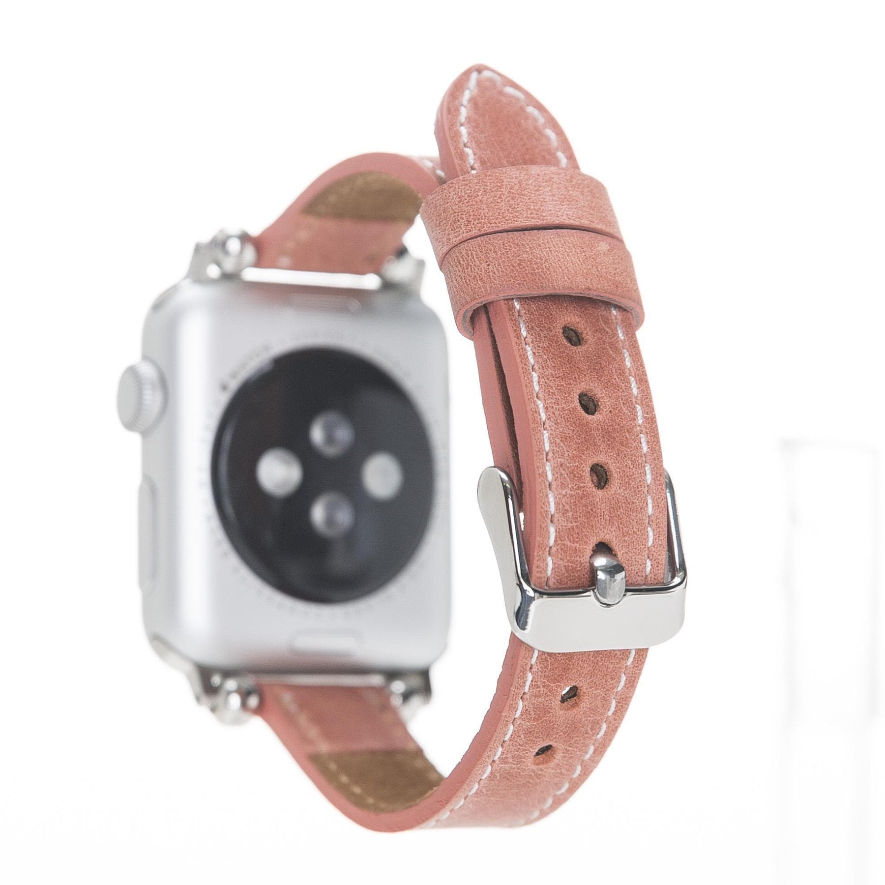 Nahthaftes Apple-Watch-Armband aus echtem Leder im Ferro-Stil