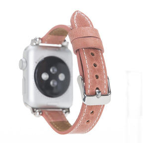 Nahthaftes Apple-Watch-Armband aus echtem Leder im Ferro-Stil