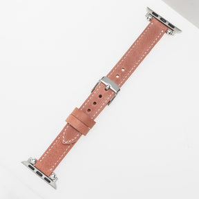 Nahthaftes Apple-Watch-Armband aus echtem Leder im Ferro-Stil