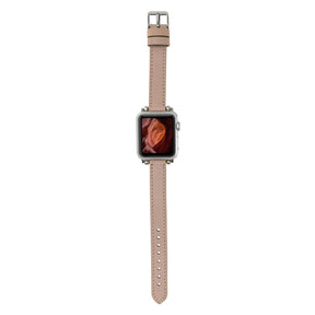 Nahthaftes Apple-Watch-Armband aus echtem Leder im Ferro-Stil