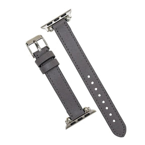 Nahthaftes Apple-Watch-Armband aus echtem Leder im Ferro-Stil