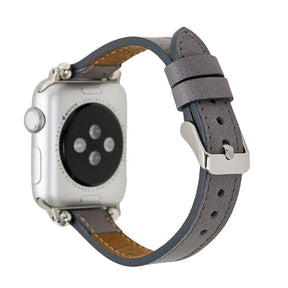 Nahthaftes Apple-Watch-Armband aus echtem Leder im Ferro-Stil