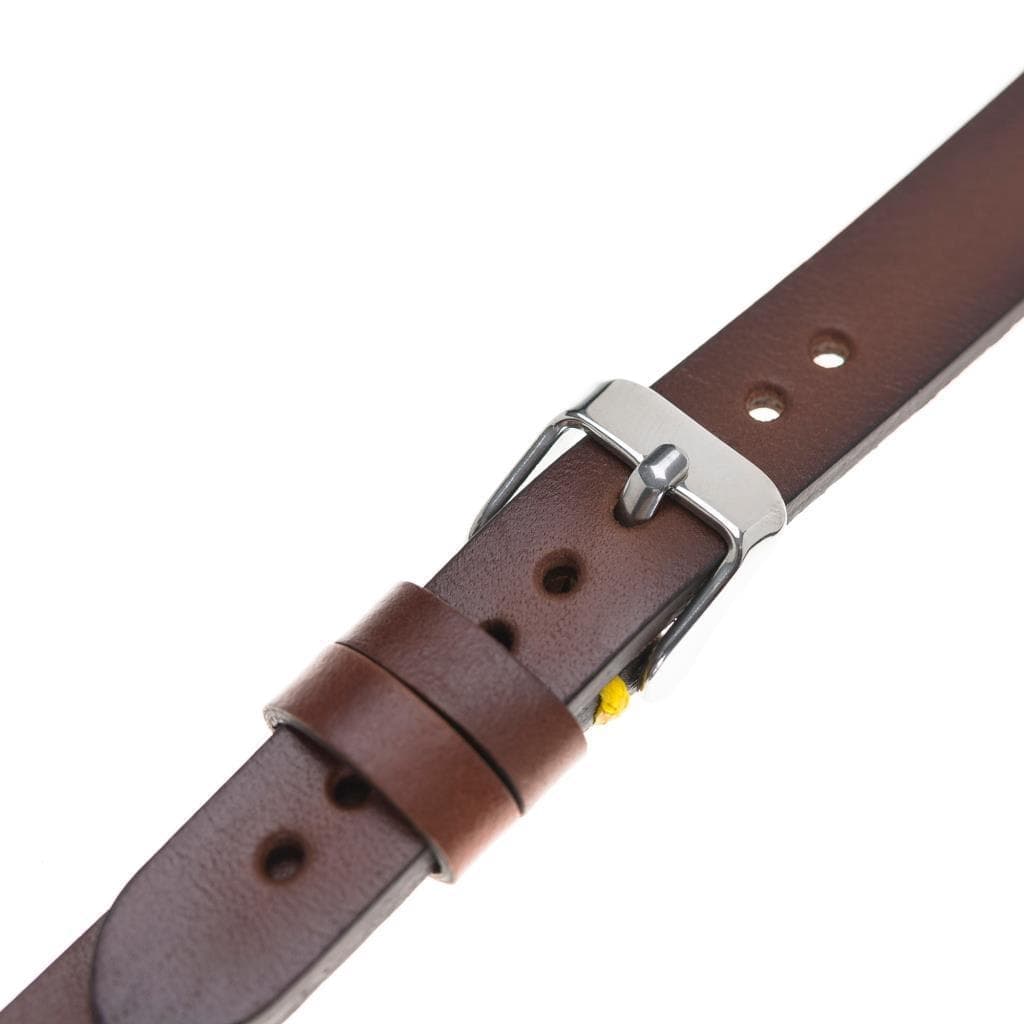 Nahthaftes Apple-Watch-Armband aus echtem Leder im Ferro-Stil
