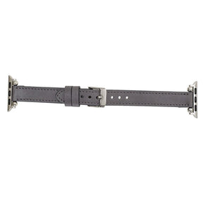 Nahthaftes Apple-Watch-Armband aus echtem Leder im Ferro-Stil