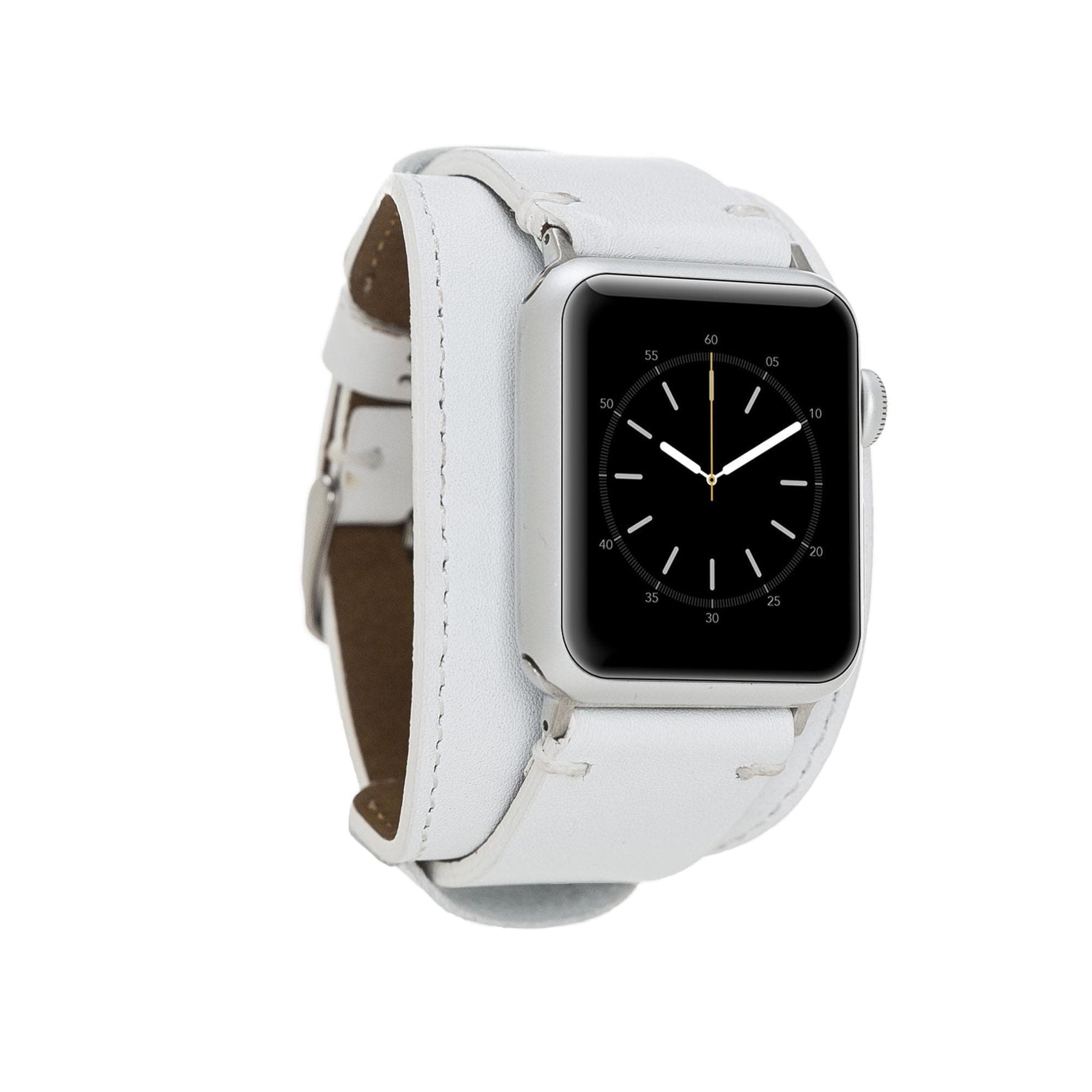 Apple Watch-Armband aus echtem Leder im Pulsar-Manschettenstil