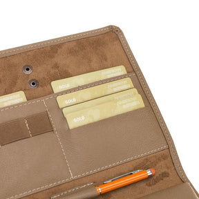 Roze organisator PU lederen handtas