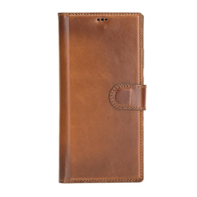 Magische Samsung Galaxy Note 20-Serie, abnehmbare Echtleder-Brieftaschenhülle – MW