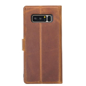 Magische abnehmbare Samsung-Brieftaschenhülle aus echtem Leder – MW