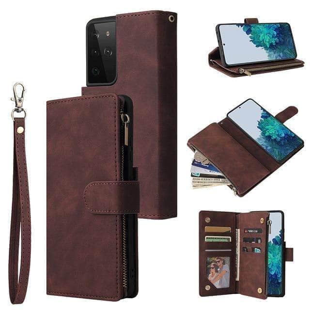 Galaxy S21-telefoonhoesje met praktische rits rondom