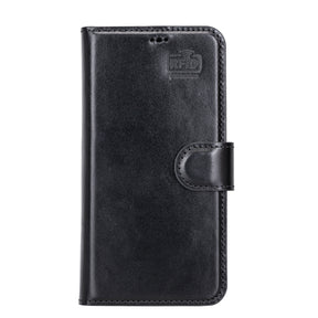 iPhone 13 hoesje zwart leer