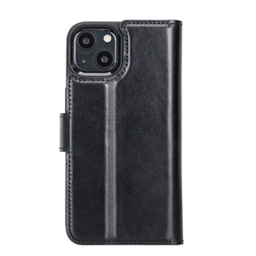 iPhone 13 hoesje zwart leer