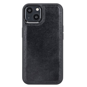 iPhone 13 hoesje zwart leer