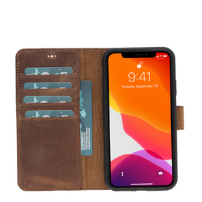 Magic Case Iphone 11 - Antiek Bruin - Oblac